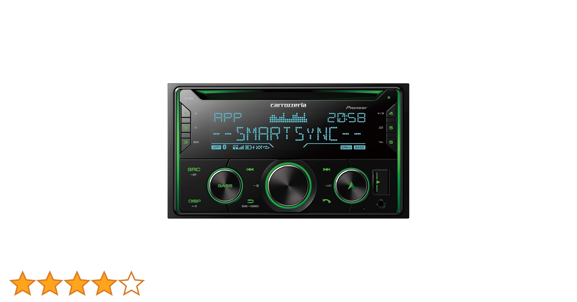 Carrozzeria (Pioneer) FH-4600 Car Audio 2DIN CD/USB/Bluetooth